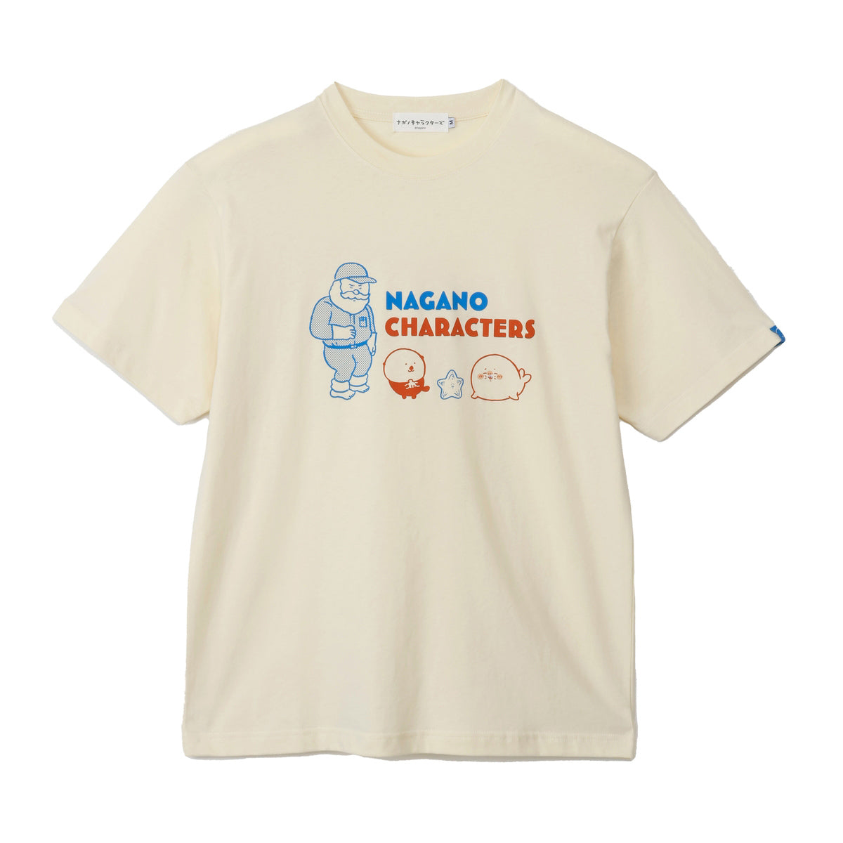 ナガノキャラクターズ Tシャツ アザラシたち クリーム