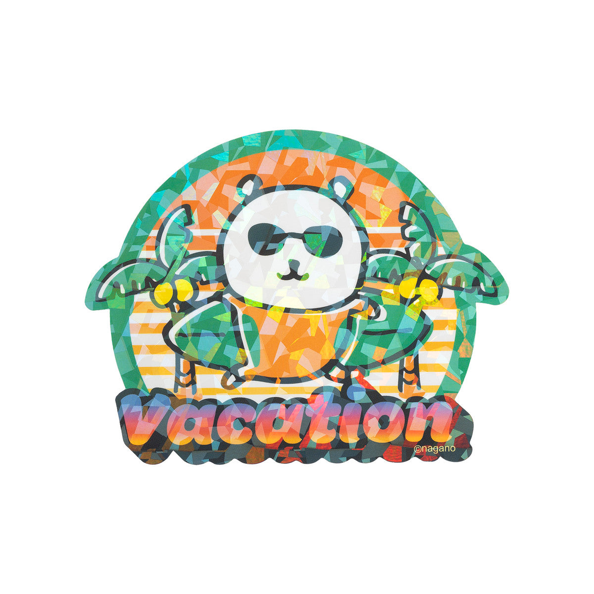 ナガノキャラクターズ ホログラム大きめステッカー（VACATION）
