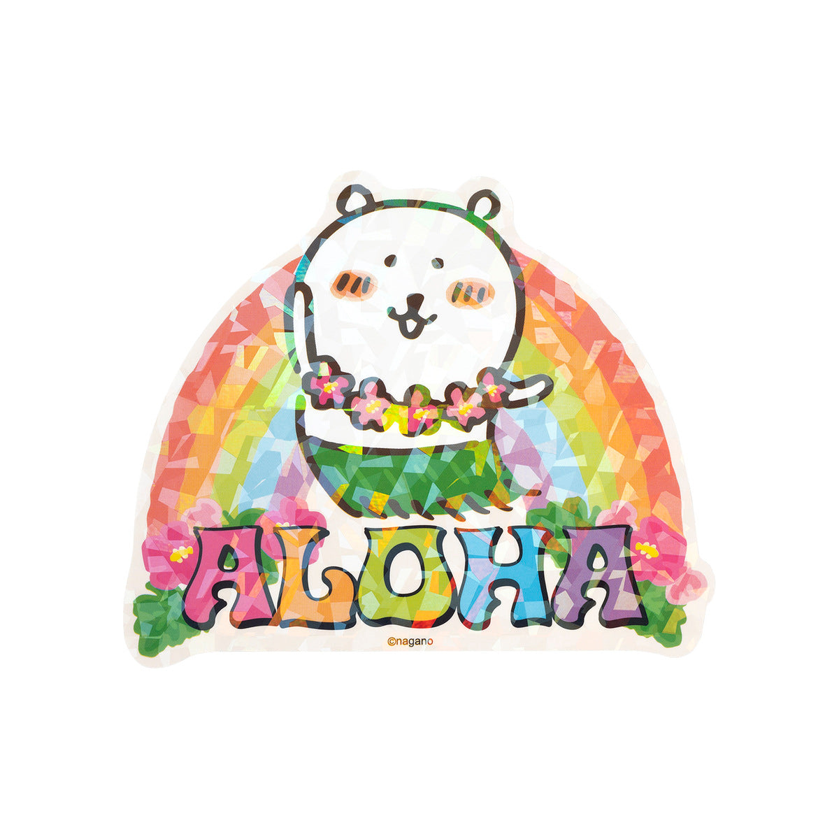 ナガノキャラクターズ ホログラム大きめステッカー（ALOHA）