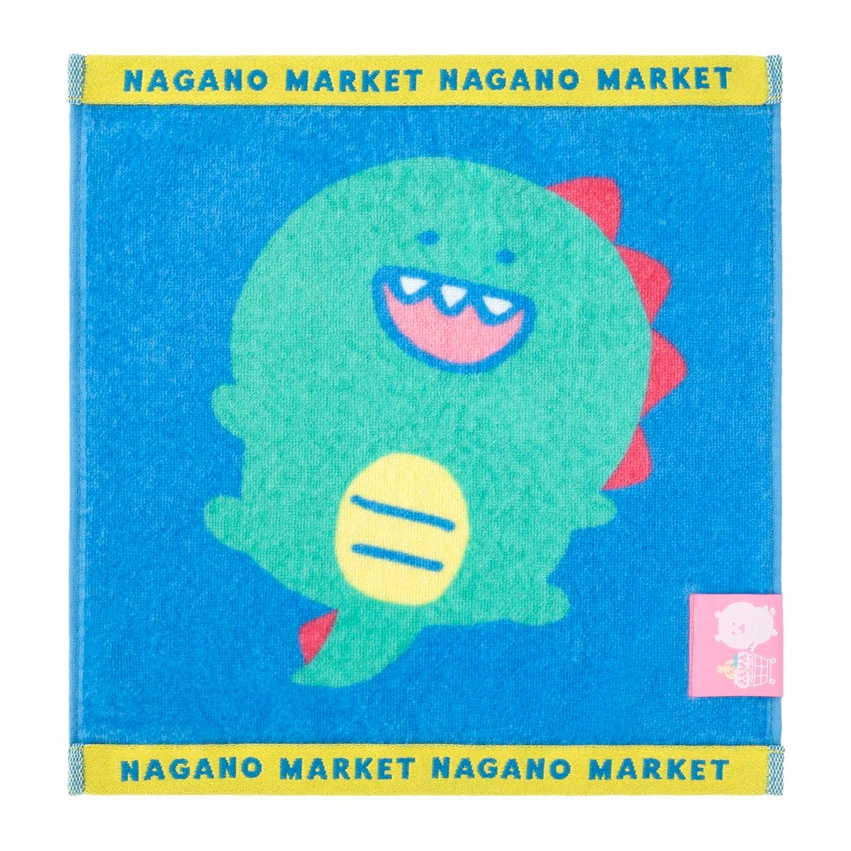 ナガノキャラクターズ カラーなヘム付きハンドタオル（きょりゅくん）