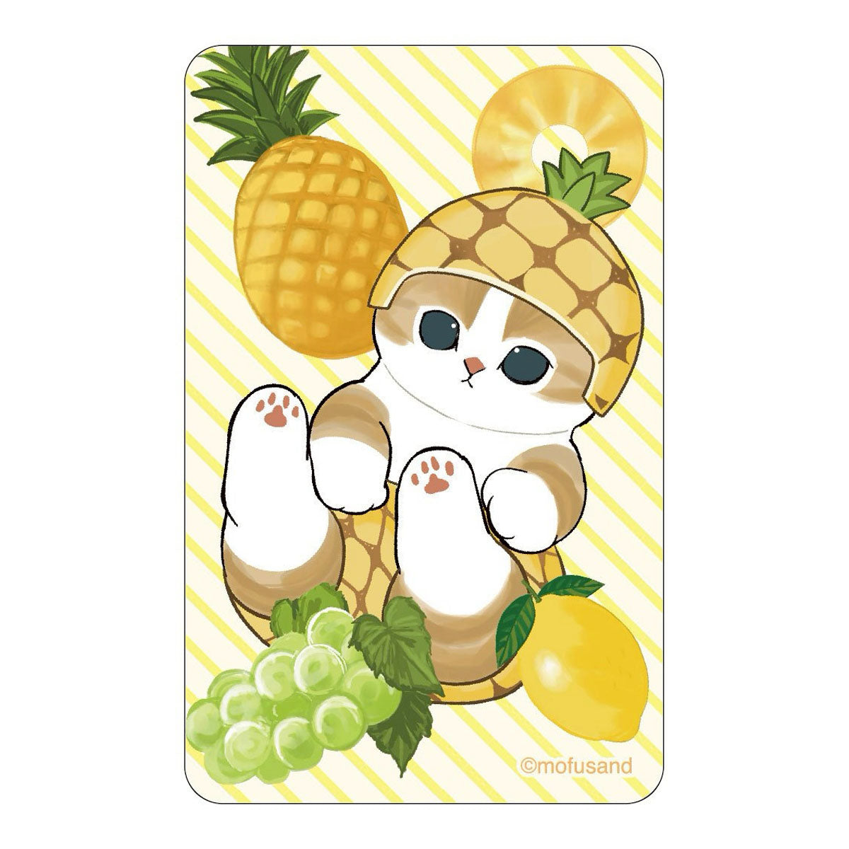 mofusand うごくステッカー(パイナップルにゃん)