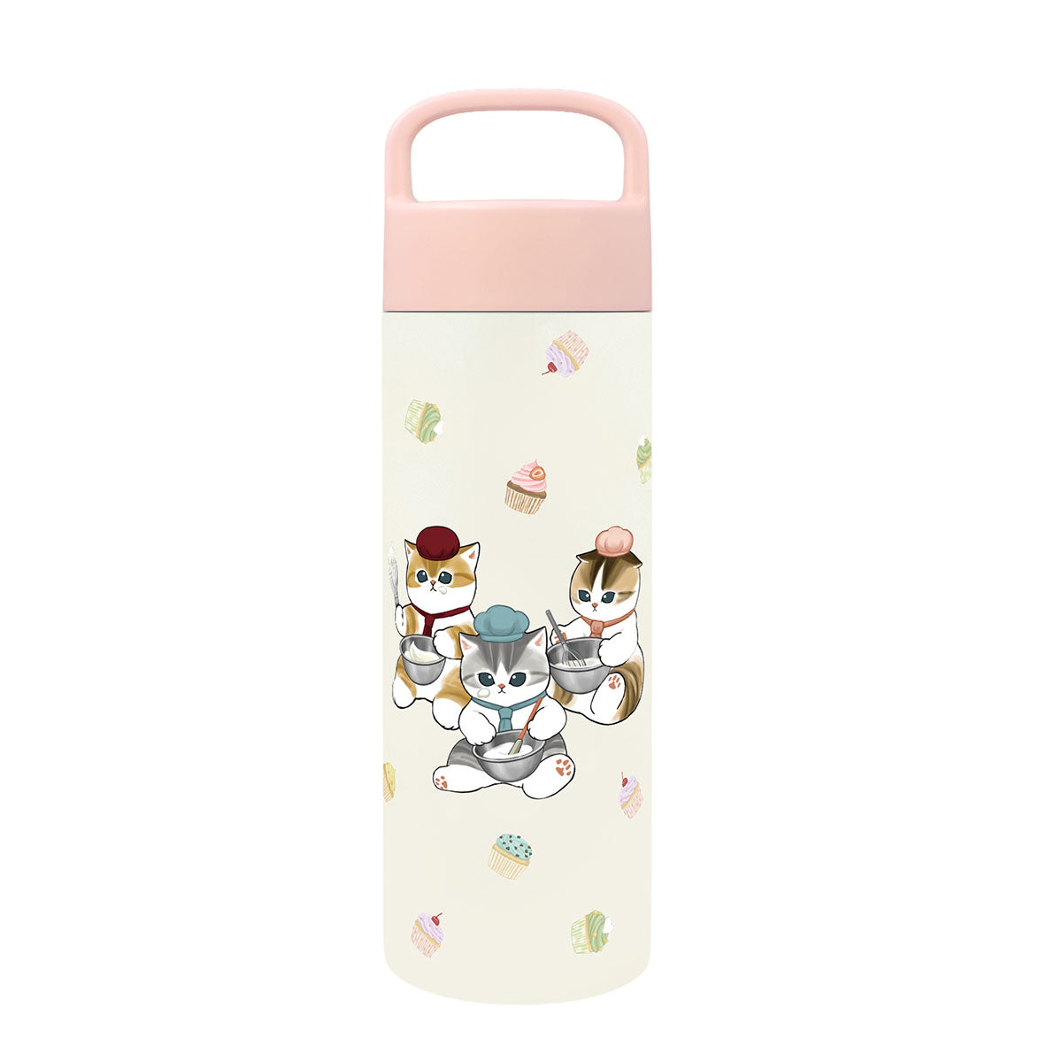 mofusand ハンドル付きステンレスボトル500ml(パティシエにゃん)