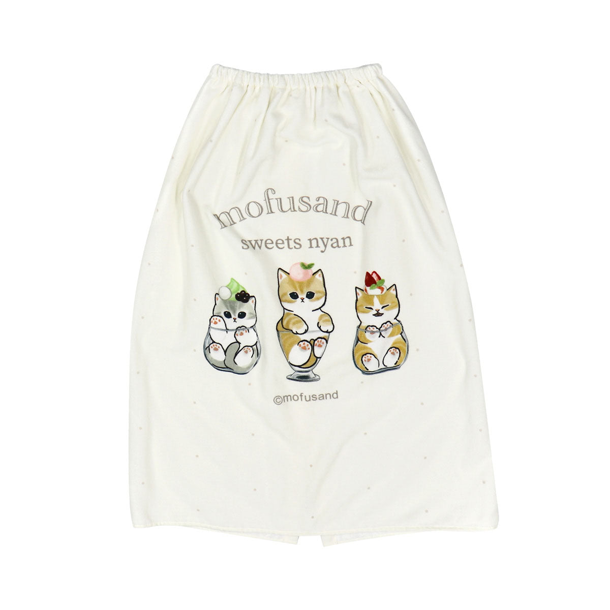 mofusand ラップタオル(スイーツにゃん・ベージュ)