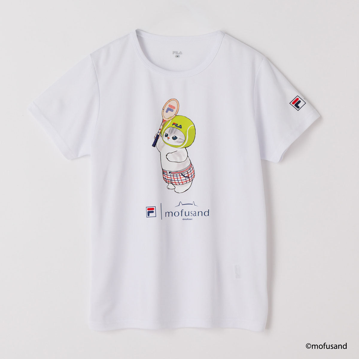 mofusand×FILA S／S T-shirts(WHITE・Tennis ball)