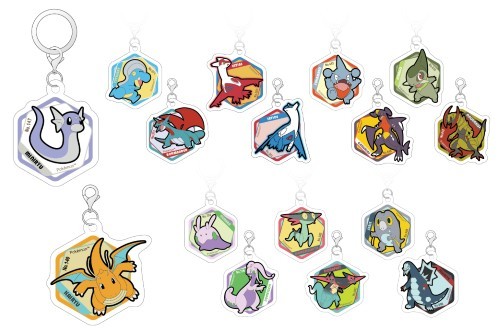 ドラゴンタイプをもつポケモンたちのアクリルアイテム4商品
