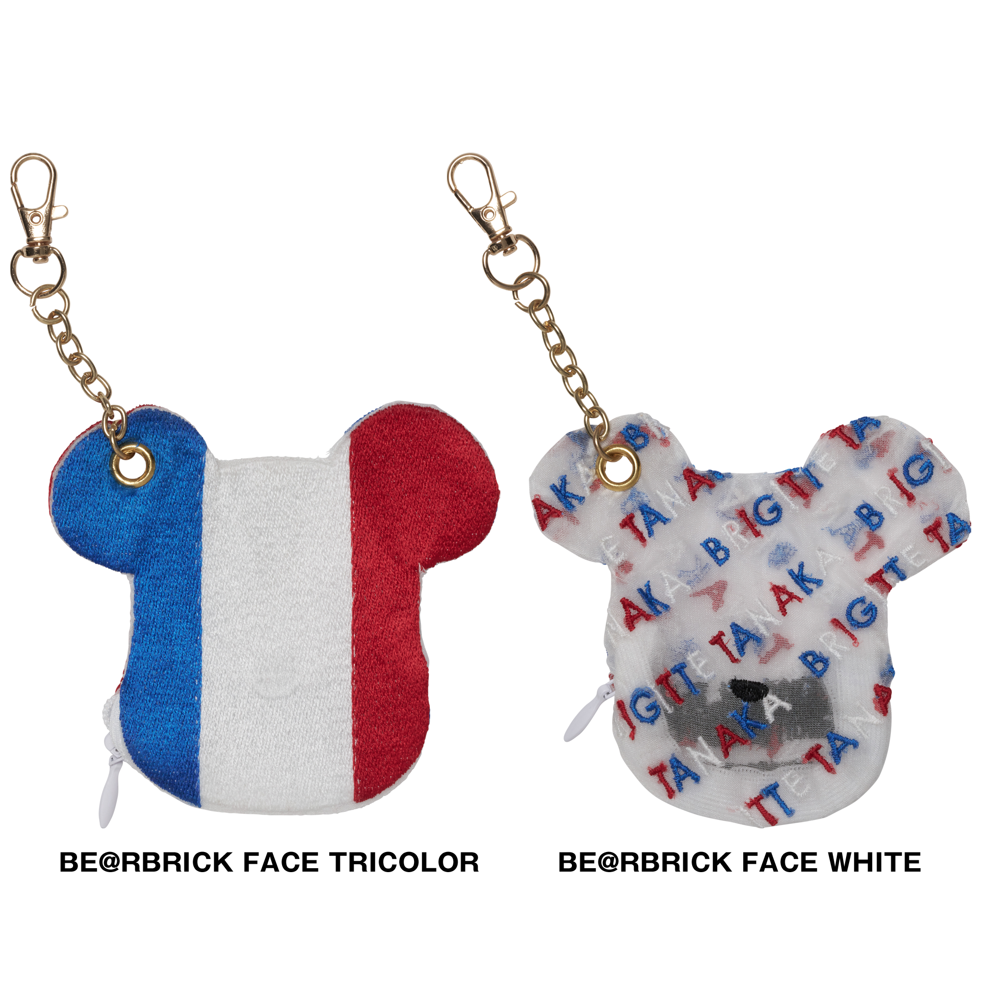 MCT 30th ANNIV. × Brigitte Tanaka POUCH BE@RBRICK FACE TRICOLOR／ BE@RBRICK FACE WHITE