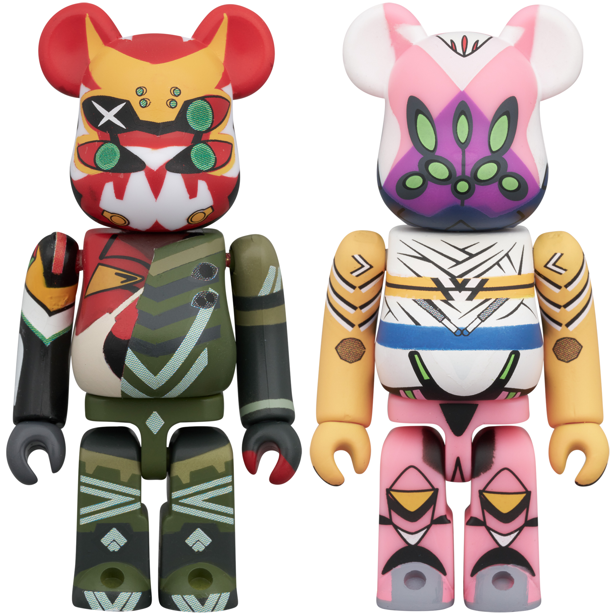 BE@RBRICK 2PCS SET エヴァンゲリオン 新2号機α & エヴァンゲリオン 8号機β 臨時戦闘形態