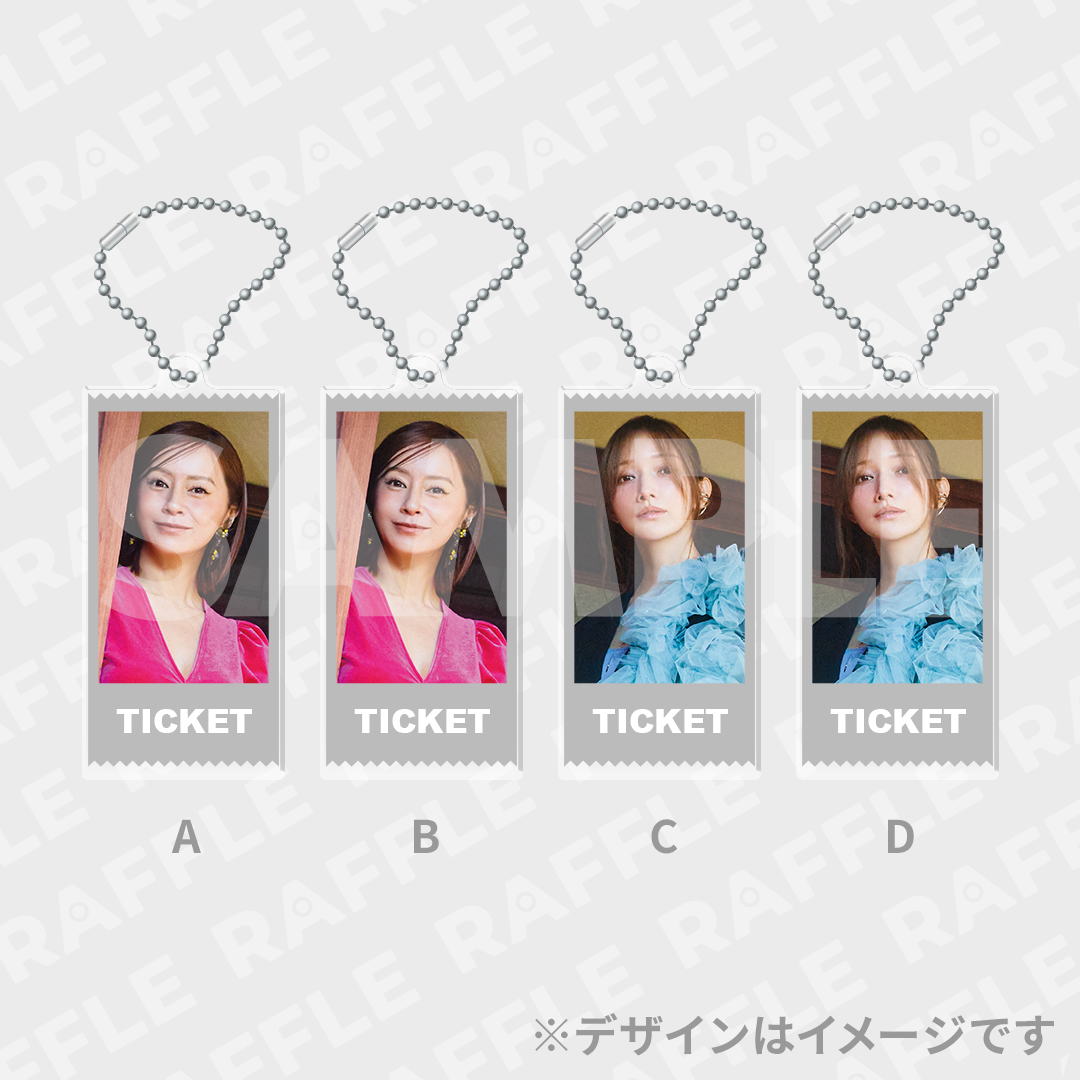 10% 【選べる！】チケット風アクリルキーホルダー