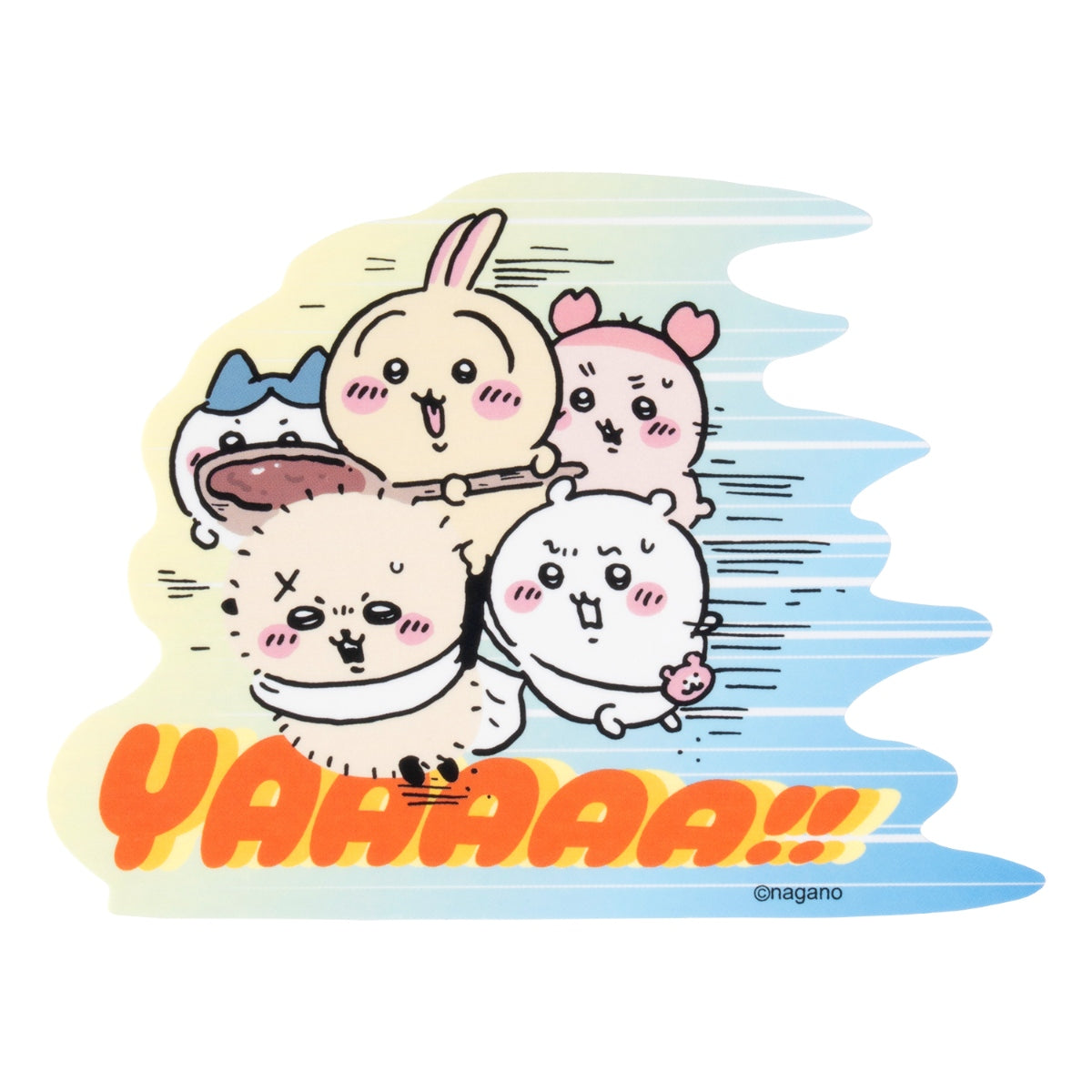 ちいかわ 映画ちいかわ 大きめステッカー（YAAAAA！！）