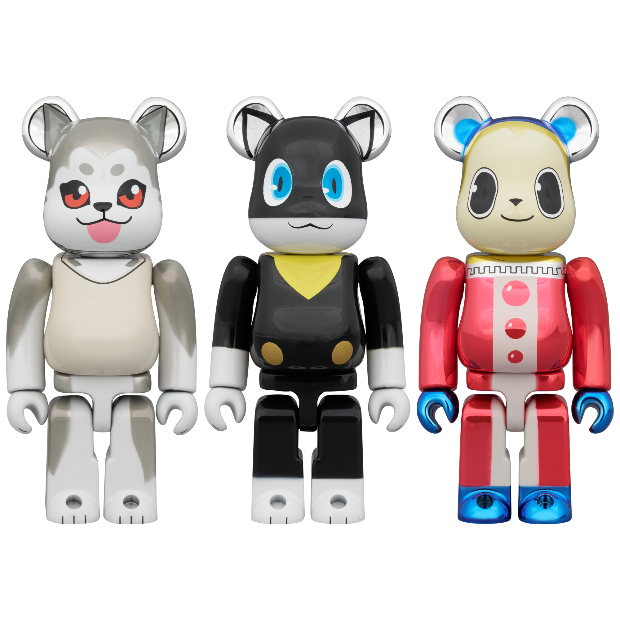BE@RBRICK KOROMARU & MORGANA & KUMA 3PCS SET