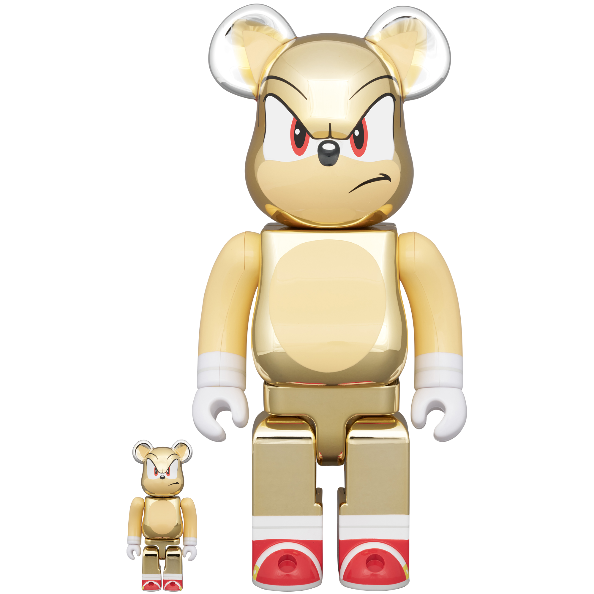 BE@RBRICK SUPER SONIC CHROME Ver. 100％ & 400％