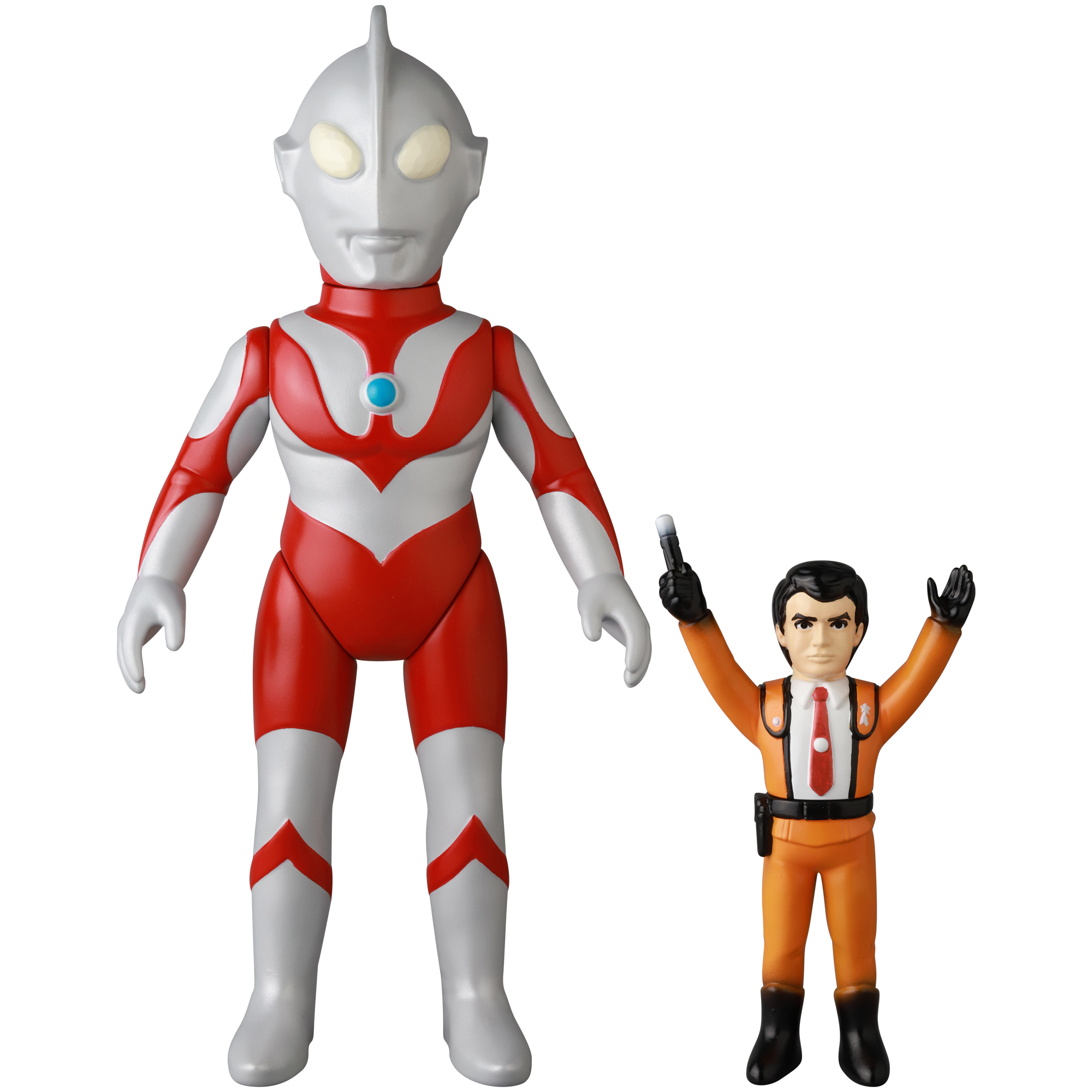 MAT(MONSTER ART TOY) シリーズ ウルトラマン+ミニ・ハヤタ隊員（60周年記念Ver.）