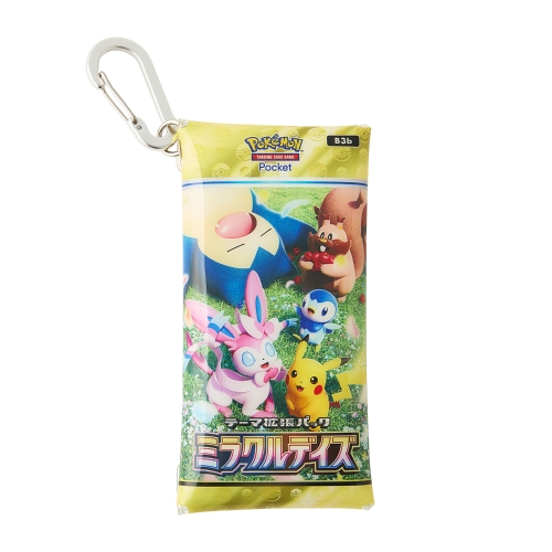 カラビナ付きポーチ Pokémon Trading Card Game Pocket テーマ拡張パック「ミラクルデイズ」