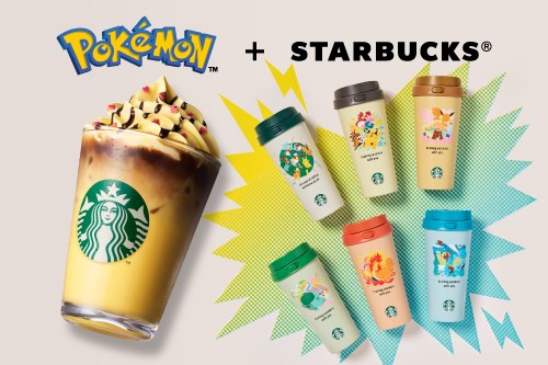 スターバックスから、ポケモンコラボレーションドリンクとグッズ