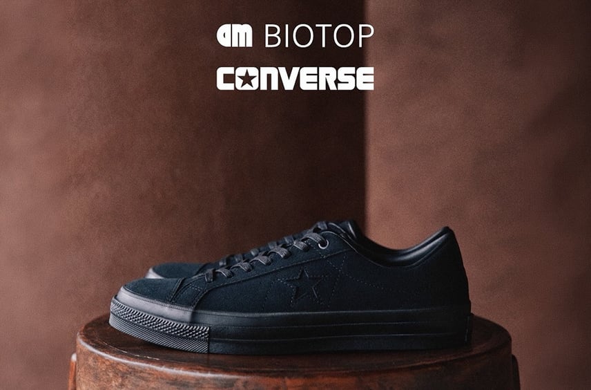 9/25〜予約開始・10/10発売｜在原みゆ紀 × BIOTOP × CONVERSE ONE STAR SUEDE "Black"