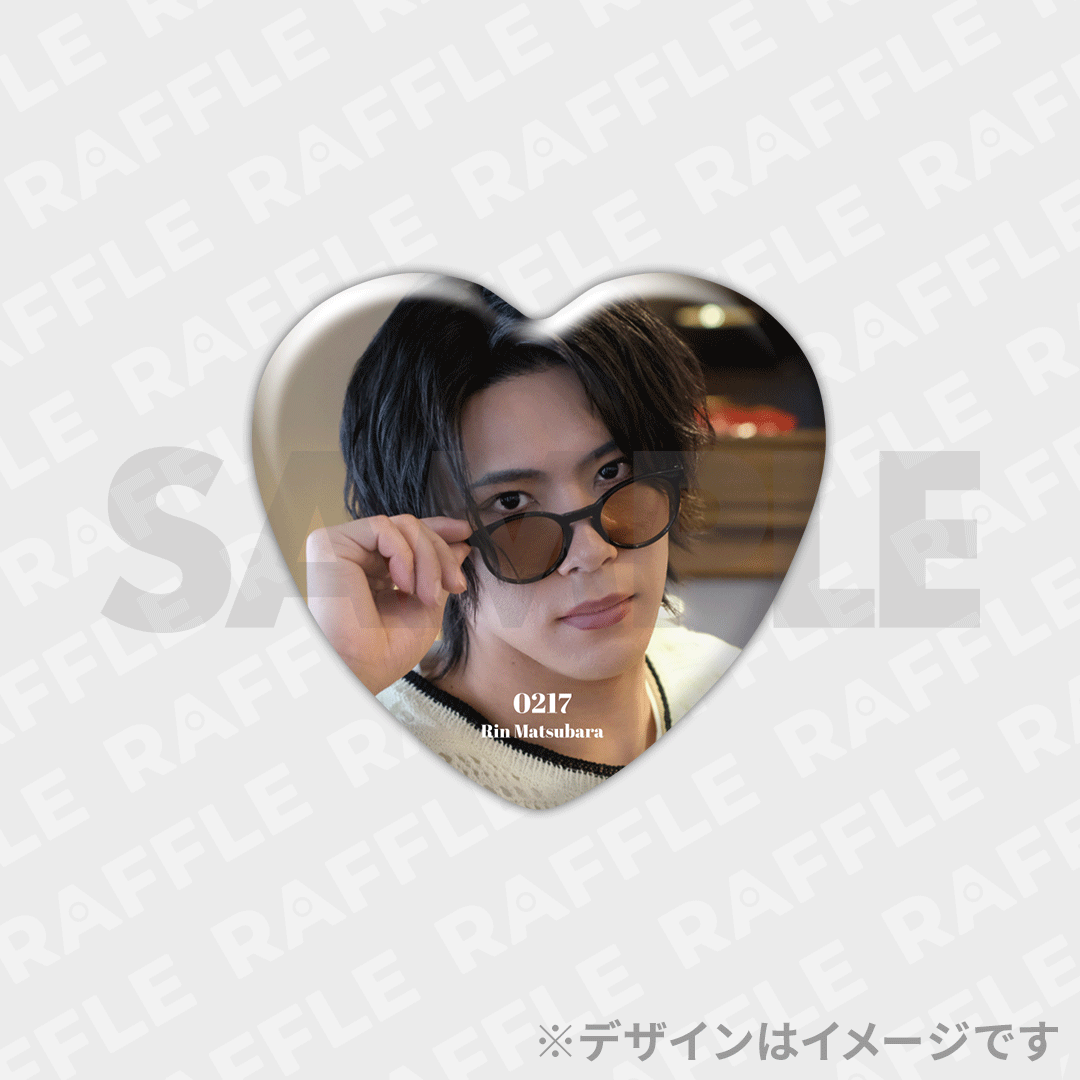 23% ハート缶バッジ