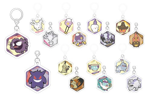 ゴーストタイプをもつポケモンたちのアクリルアイテム4商品