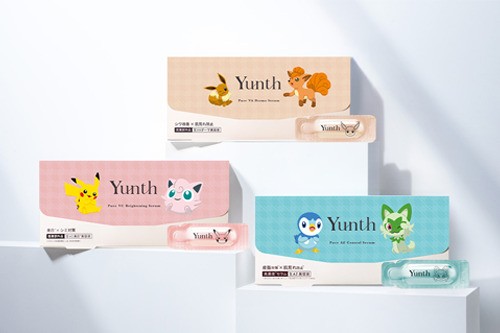 Yunthの生美容液3種類に、ポケモンの新パッケージ