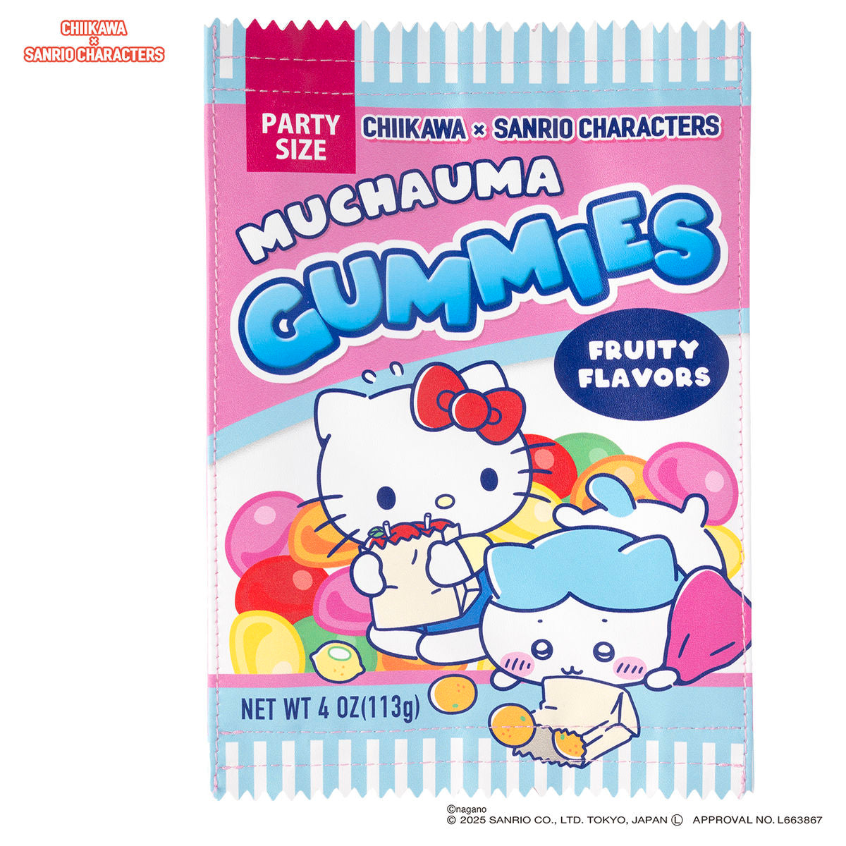 ちいかわ×サンリオキャラクターズ スーパーマーケットなスナックポーチ（ハチワレとハローキティ）